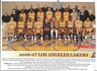 LOS ANGELES LAKERS 2006-07 TEAM PHOTO W/ 3 AUTO's BASKETBALL BRYANT NBA HOF