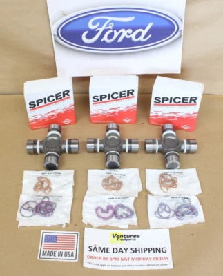 1999-2015 FORD F250 F350 4X4 & 2X4 Spicer 2 Piece Rear Driveshaft U Joint Kit - Image 1 of 4