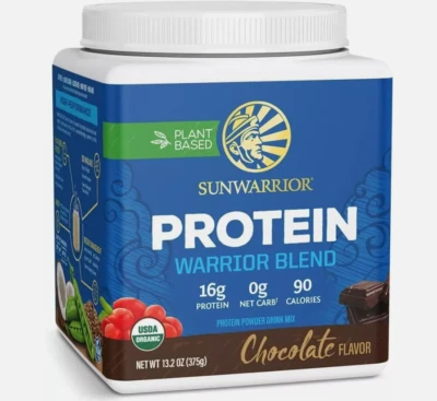 Sunwarrior Vegan Chocolate Protein Powder with BCAA Organic Hemp Seed EXP 12/25 - Image 1 of 4