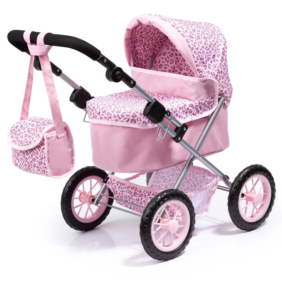Bayer Design mein erster Puppenwagen Trendy Leopard (rosa)