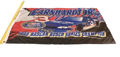 1998 Earnhardt Jr. NASCAR Busch Series Champion Vintage Flag Cover