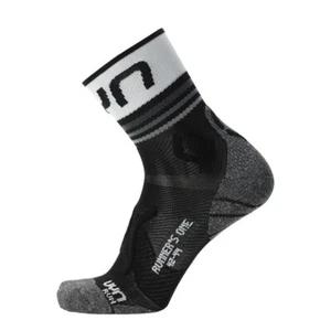 UYN Herren - Runner's One Kurzsocke - Multisport Hightech ultraleicht - Swz/Weiß - Bild 1 von 14