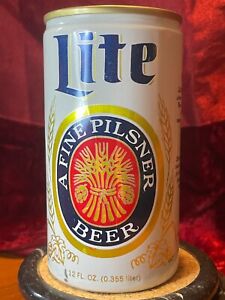 Miller Lite Beer | Vintage 12 oz Pull Tab Can | 4 cities | Miller Brewing Co.