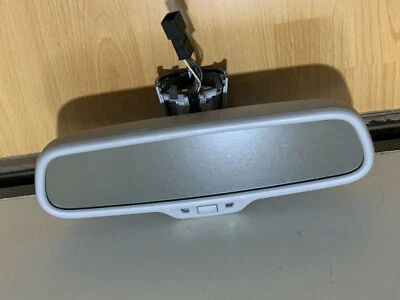 FACTORY OEM 2009 - 2012 AUDI A4 S4 A6 S6 Q5 Q7 AUTO DIM REAR VIEW MIRROR CARBON - Image 1 of 4