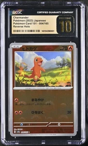 Charmander 4/165 Japanese 151 Reverse Holo CGC Pristine 10 SV2A - Picture 1 of 2