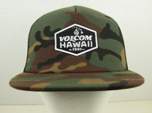 Volcom Hawaii Trucker Hat, Camouflage. Snapback.