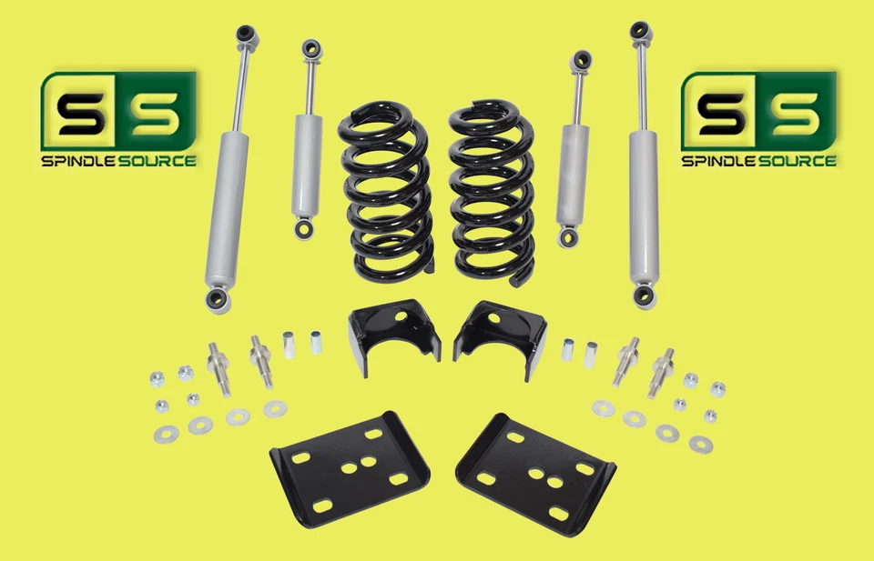 Kit de caída de 3"/6" con 4 amortiguadores para Chevrolet GMC C10 C15 C1500 1973-1987 Foto 1 de 1