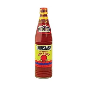 Hot Sauce Louisiana Spicy Original Cayenne Flavor Bottle 6 oz Condiment Pepper - Picture 1 of 2