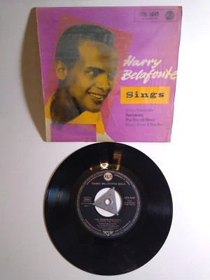 Harry Belafonte Sings 7" Vinyl Single 45 EP Record Germany 1957 Latin Calypso Foto 1 de 4