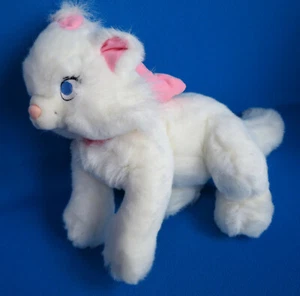 13" MARIE white plush kitty cat pink bows THE ARISTOCATS soft toy DISNEY STORE - Picture 1 of 6
