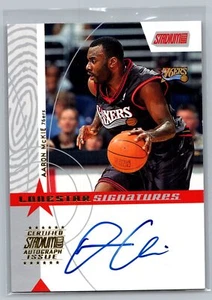 2002-03 Stadium Club Lone Star Signatures Aaron McKie Philadelphia 76ers - Picture 1 of 2