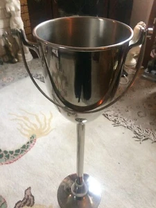 Floor Standing Champagne Wine Cooler Bucket Chrome - Picture 1 of 5