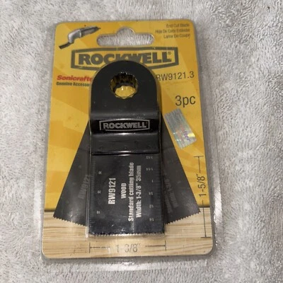 Rockwell Sonicrafter конец вырезать лезвие дерева 1-3/8 «x 1-5/8»🔆RW9121.3🔆 кол-во 3 новый - Изображение 1 из 4