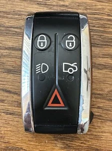 JAGUAR XF XFR XK XKR SMART KEY REMOTE FOB 5-BUTTON FCC: KR55WK49244 FAIR! - Picture 1 of 13