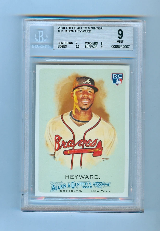 JASON HEYWARD 2010 TOPPS ALLEN & GINTER RC BGS 9 MINT  - Image 1 of 1
