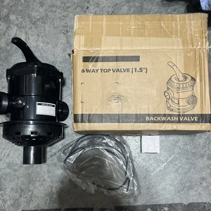 NEW Backwash Valve 6 way Top Valve (1.5") Item no. 647304071000 - Picture 1 of 4