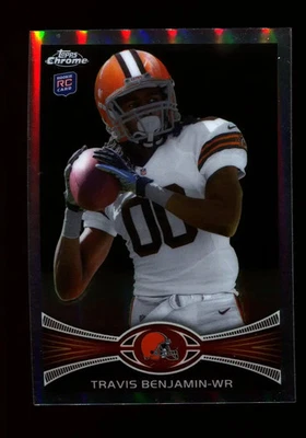 2012 Topps Chrome Refractor #43 Travis Benjamin Cleveland Browns RC - Image 1 of 2