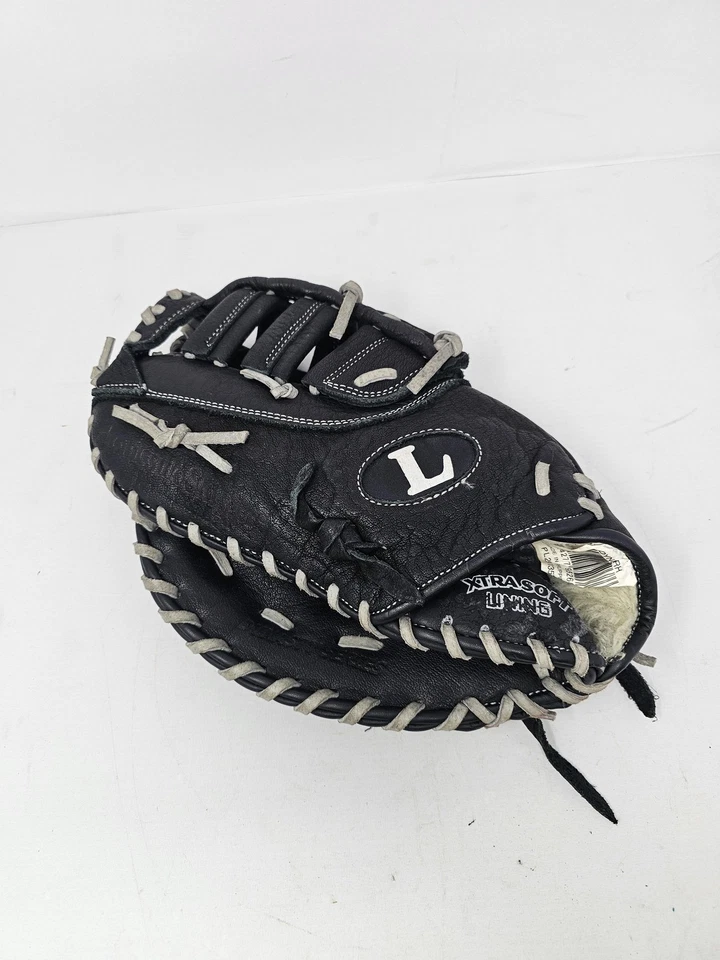 Guante de cuero búfalo negro mano izquierda Louisville Slugger Dynasty primera base Foto 1 de 4
