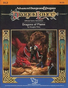 DL2 DRAGONS OF FLAME EXC! Dragonlance Vintage D&D Dungeons Dragons Module TSR - Picture 1 of 3
