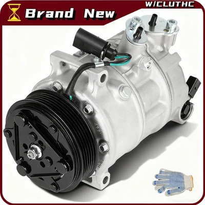 A/C Air Compressor W/ Clutch Fits Volkswagen Beetle Jetta Passat 2016 2017 2018  Foto 1 de 4