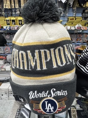New Era Official Los Angeles Dodgers Beanie Hat 2025 World Series Champions NEW! - Image 1 of 3
