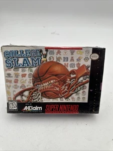 College Slam Super Nintendo (SNES) Sealed (Tear in Seal) - Bild 1 von 10