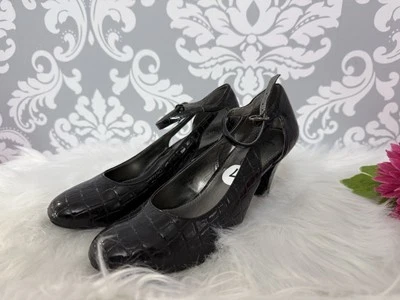 Correa de tobillo cerrada Sam & Libby WN TALLA 7 negra charol animal Foto 1 de 4