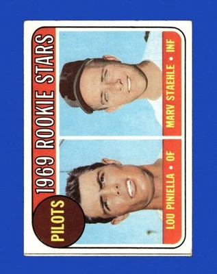 1969 Topps Set-Break #394 Lou Piniella en muy buen estado-en muy buen estado (arruga) *GMCARDS* Foto 1 de 2