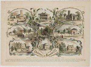 1878 BEAUFORT SOUTH CAROLINA SCENES LESLIES HAND COLORED ENGRAVING Read P199 - Picture 1 of 3