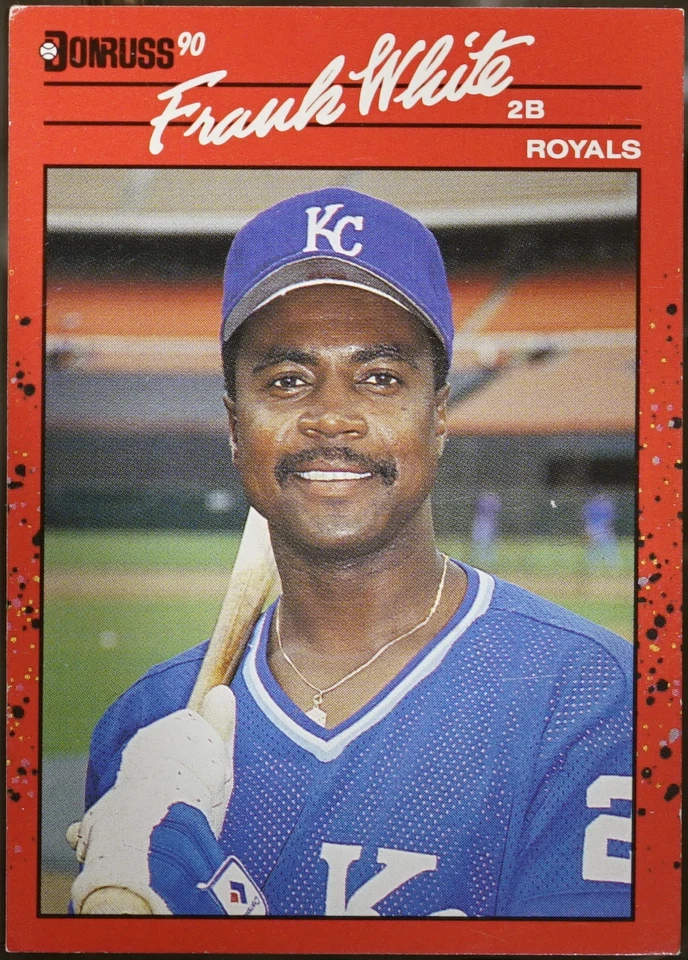 1990 Donruss Baseball Frank White #262 EX - Image 1 of 1
