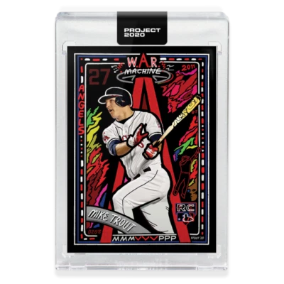 2020 TOPPS PROJECT 2020 #227 MIKE TROUT - BY EFDOT - Image 1 of 2
