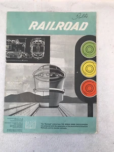 1960 Railroad Article World Book Encyclopedia Booklet - Picture 1 of 2
