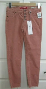 NWT Unionbay Pink Corduroy Pants Girls Size 8 25x23 Button Fly Stretch 63-25730 - Picture 1 of 8
