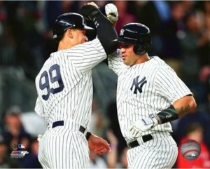 Aaron Judge & Gary Sanchez 2017 Action 8x10 Photo - Picture 1 of 1
