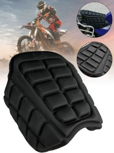 3D Seat Pad Motorcycle Comfort Gel Cushion Universal Motorbike Pillow Cover - Picture 1 of 10