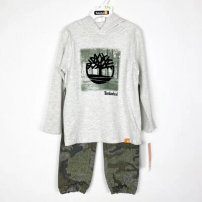 Timberland Conjunto de 2 Pantalones con Capucha Camuflaje Niños Pequeños Talla 4T Nuevo con Etiquetas Foto 1 de 4