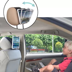 TFY Angle- Adjustable Car Tablet Headrest Mount Holder for 6 - 12.9 Inch Tablets - Picture 1 of 8