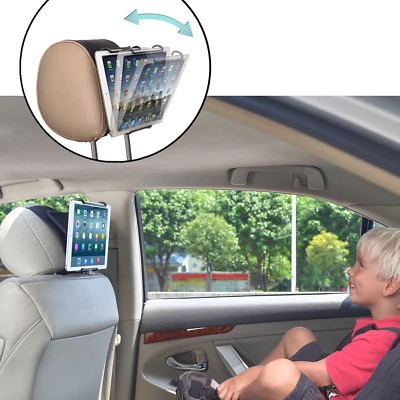 TFY Angle- Adjustable Car Tablet Headrest Mount Holder for 6 - 12.9 Inch Tablets - Image 1 of 4