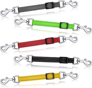 5 Pcs Safety Dog Collar Clips Prong Collar Backup Clips Adjustable Reflective... - Picture 1 of 12