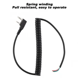 Durable 2 Pin Speaker Mic Cable Line For Baofeng UV5R Kenwood TK-240 Linton - Picture 1 of 7