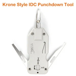 STRUMENTO PUNZONE DOWN INSERIMENTO STILE CORONA IDC PER PANNELLO PATCH DI RETE E MODULI - Foto 1 di 8