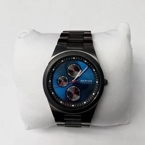 Bering 32339-788 Analog Ceramic Brushed Black Men's Watch - Picture 1 of 3