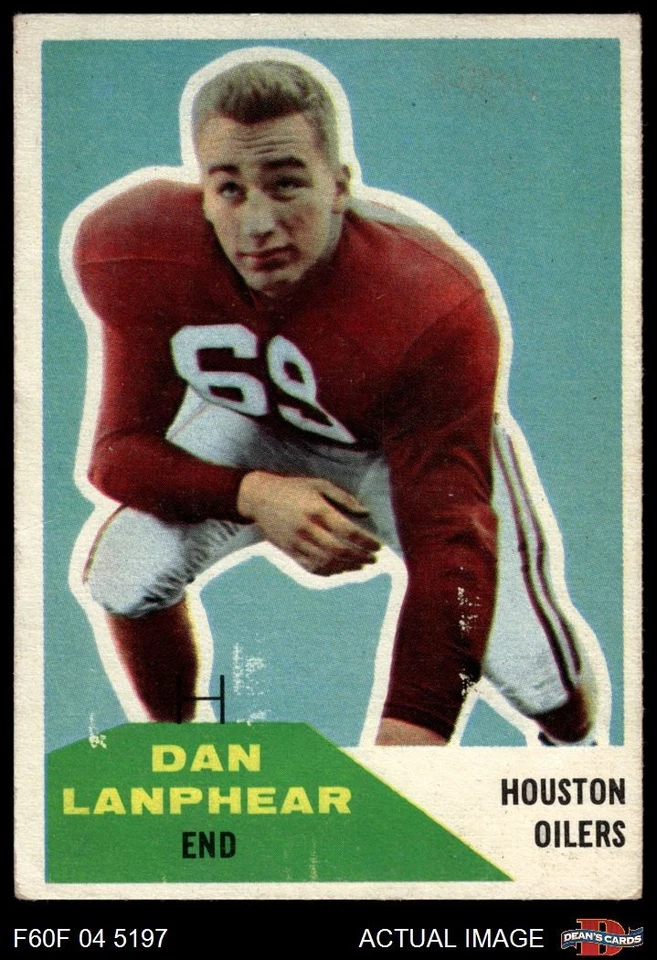 1960 Fleer #127 Dan Lanphear Oilers 2 - GOOD - Image 1 of 1