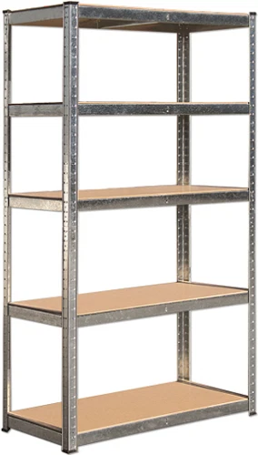 SCAFFALE KIT AD INCASTRO  90X40X180HCM ZINCATO RIP.LEGNO MAURER - Immagine 1 di 1