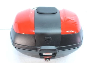 Ducati Multistrada 1200 S Touring 2011 caja superior trasera givi negro y rojo sin llave Foto 1 de 4