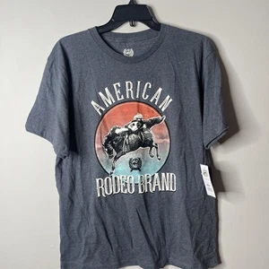 Cinch Boy's XL Short Sleeve American Bronc Graphic T-Shirt - Charcoal - Picture 1 of 3