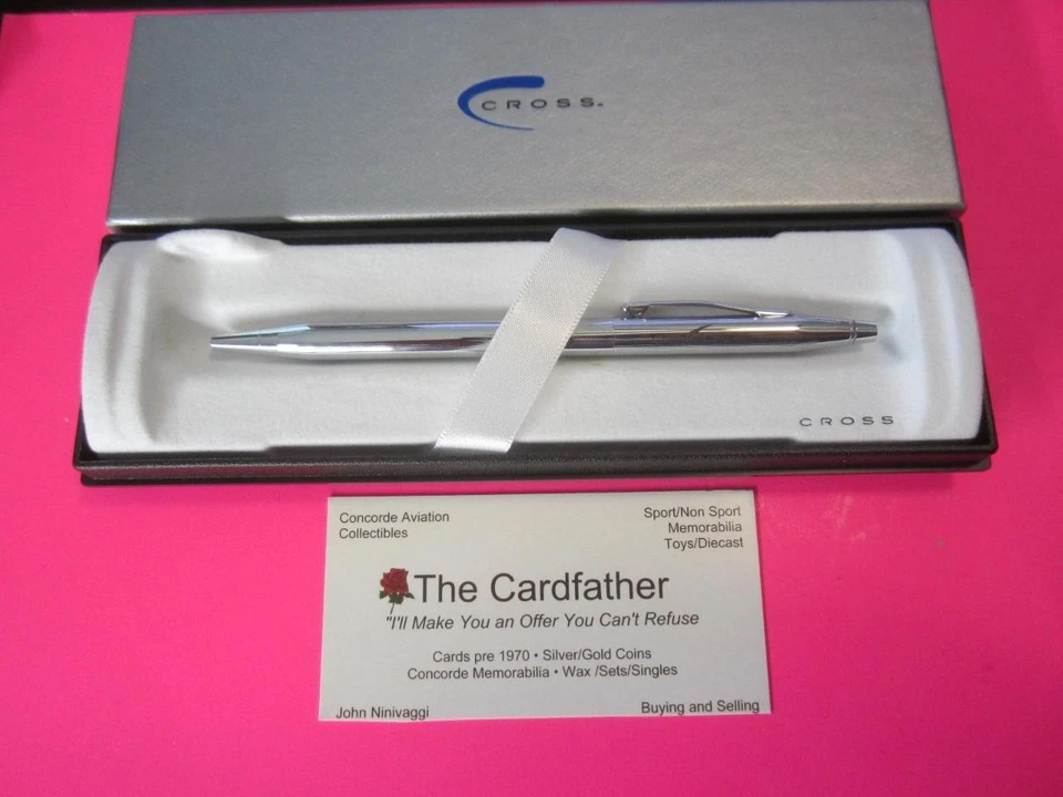 BRITISH AIRWAYS CONCORDE AVIÓN CROMO CRUZ MECÁNICO BOLÍGRAFO REGALO?? Foto 1 de 1