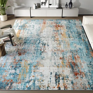 Rugs for Living Room 8x10 Machine Washable Rugs for Bedroom Dining Room Non S... - Picture 1 of 6