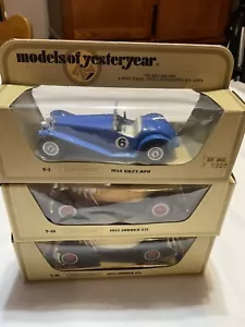 Vintage matchbox models of yesteryear lot Of 3 Convertibles NIB - Picture 1 of 16