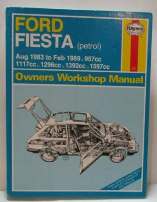 Haynes - Ford Fiesta/Agosto 1983 A Feb 1989 (Benzina) Proprietari Officina -546 - Immagine 1 di 4